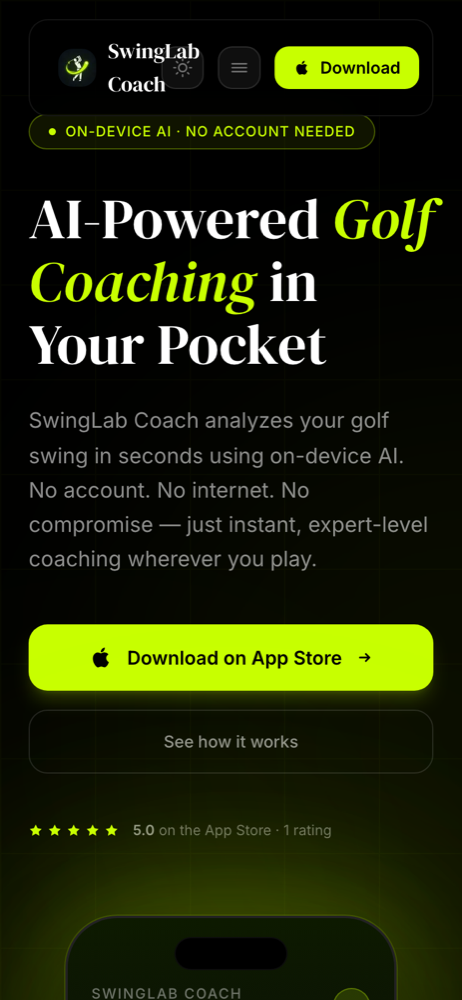 Swing Lab — a HOLMEZ product